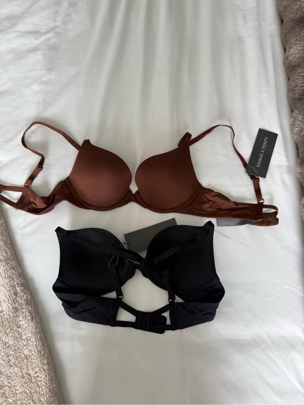 Savage X Fenty Brown and black  T-Shirt Bras!